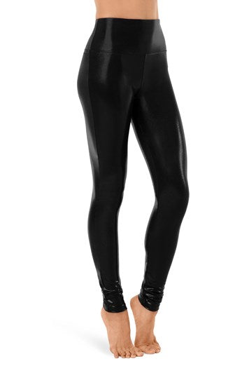 Metallic Leggings with NA Logo