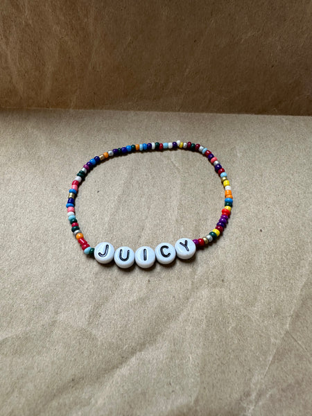 Juicy Beaded Bracelet-Rainbow