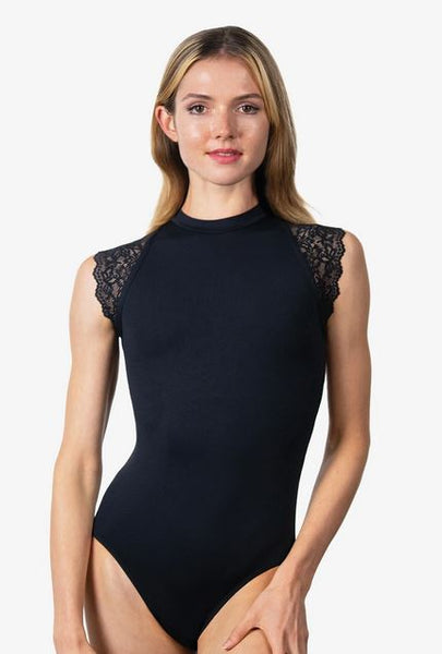 Lace Cap Sleeve Leotard