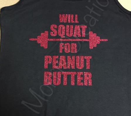 Will Squat for Peanut Butter Tank Top